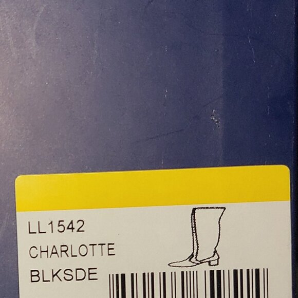 New SPLENDID 7 Charlotte Kensley Poet Black Suede Stretch OTK Over Knee Boots - Picture 6 of 8